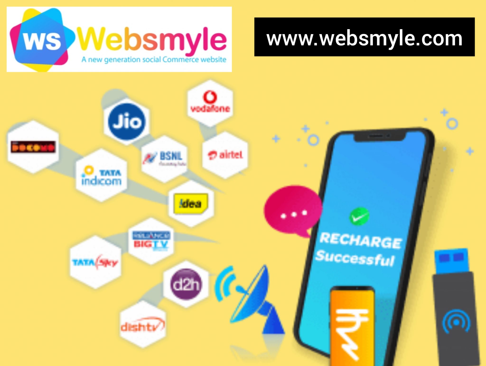 Best deal on Airtel recharge and Jio recharge Plans smyle