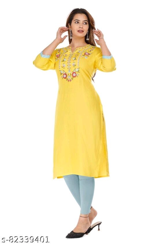 FASINOVA Women Embroidery kurti