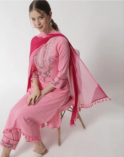 New Design Embroidered Work Fashionable Graceful Kurta_Pant & Dupatta Set