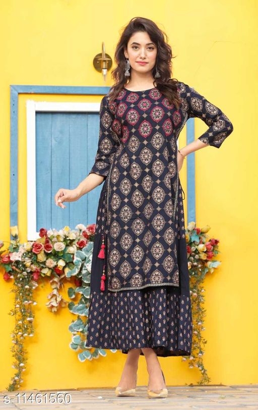 Women's Printed Rayon Kurti