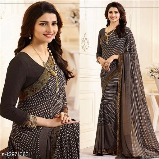 Daily wear fancy Georgette saree