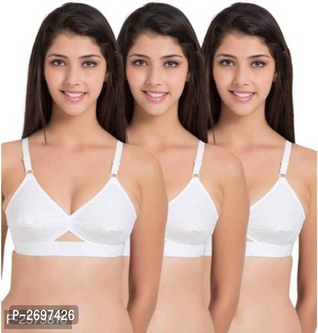 Pure cotton bras (combo pack of3 )