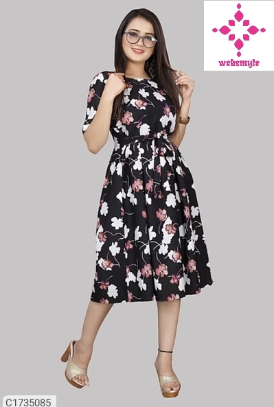 Trendy Crepe Printed Kurti