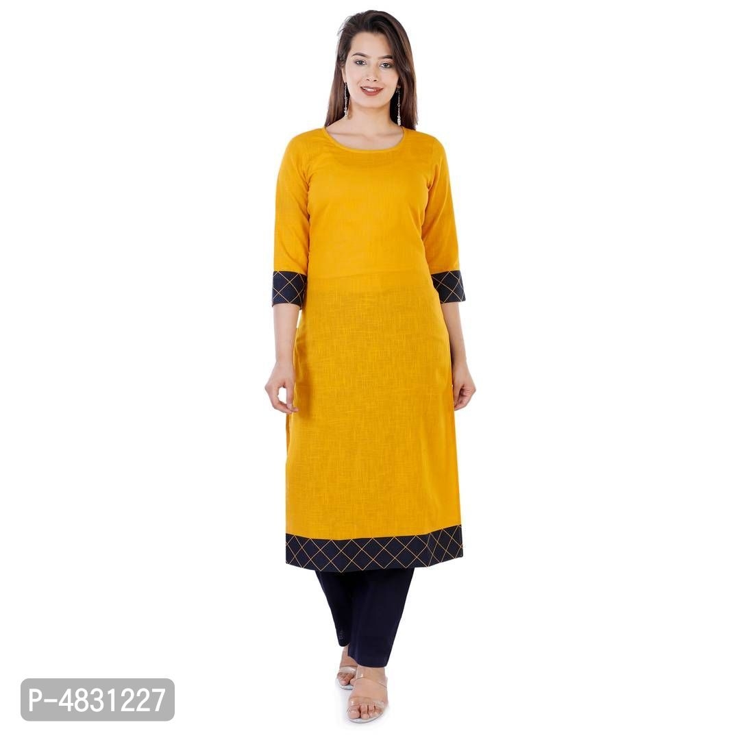 Mustard Long Kurti