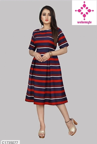 Trendy Crepe Printed Kurti