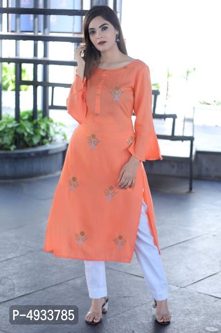 Trendy Beautiful Rayon Stitched Kurta