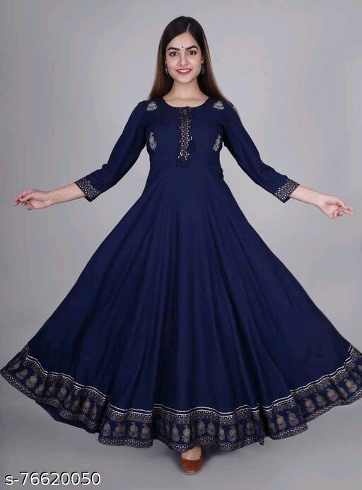 Long Kurtis Anarkali (Blue)