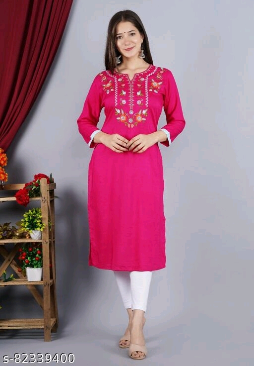 FASINOVA Women Embroidery kurti