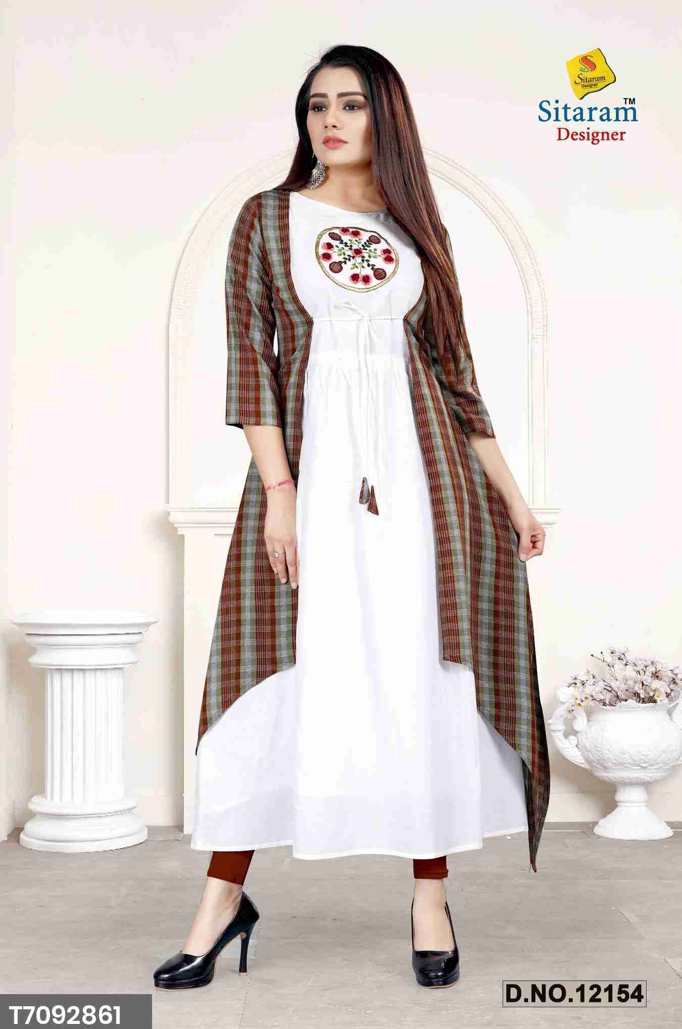 Sitaram Designer Rayon Cotton Primium Kurtis