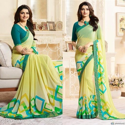 Daily wear fancy Georgette saree