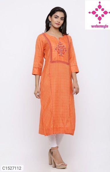 Delicate Cotton Embroidered Kurtis