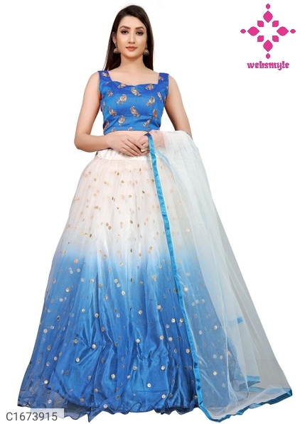 Beautiful Embroidered Silk Lehenga