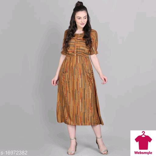 Women's Foil Printed Skater Dress