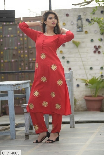 Gorgeous Printed Rayon Kurti Pant Sets