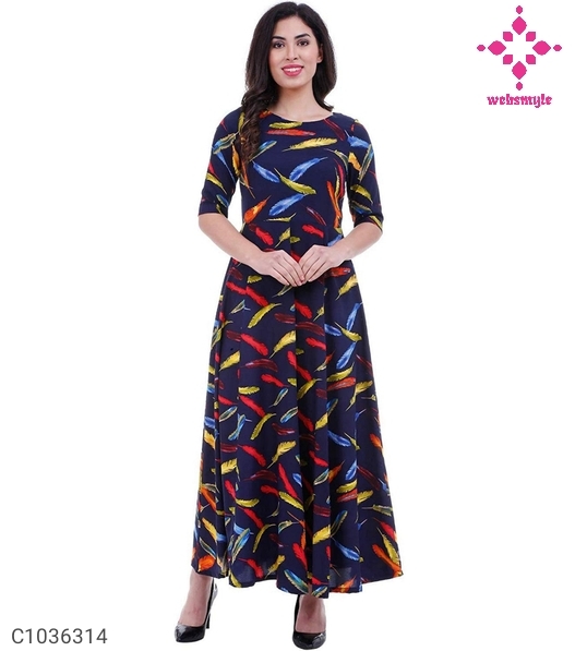Trendy Crepe Printed Kurtis