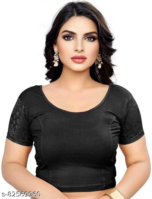 Cotton Lycra Half Sleeve Latest New collection Readymade Stretchable Designer Blouse For Women