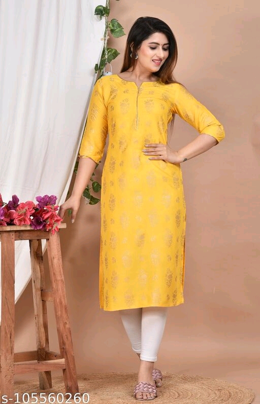 GJI GOLD PRINT KURTI