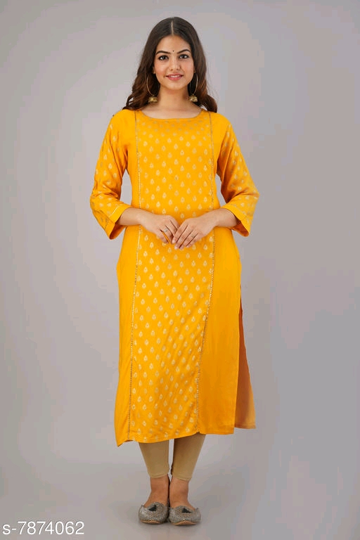 mustard colour ki kurti
