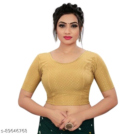 PU Fashion Readymade Stretchable Cotton Blouse