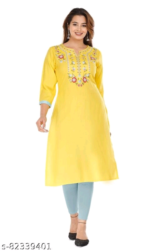 FASINOVA Women Embroidery kurti