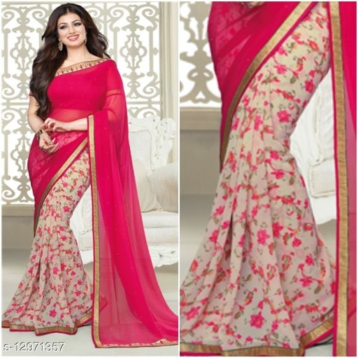 Daily wear fancy Georgette saree