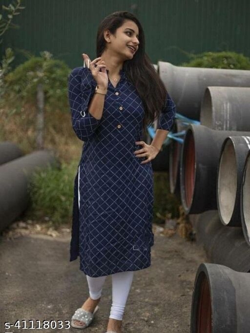 KAYRAAH Blue Elegant Stylish Kurtis