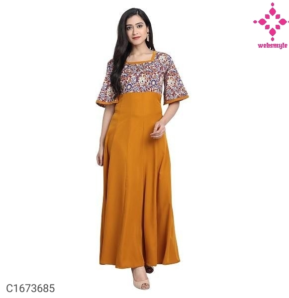 Pretty Printed Crepe Kurti