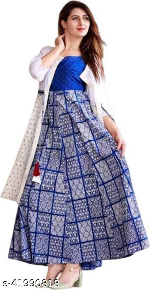 Stylish Rayon printed Long Kurti 