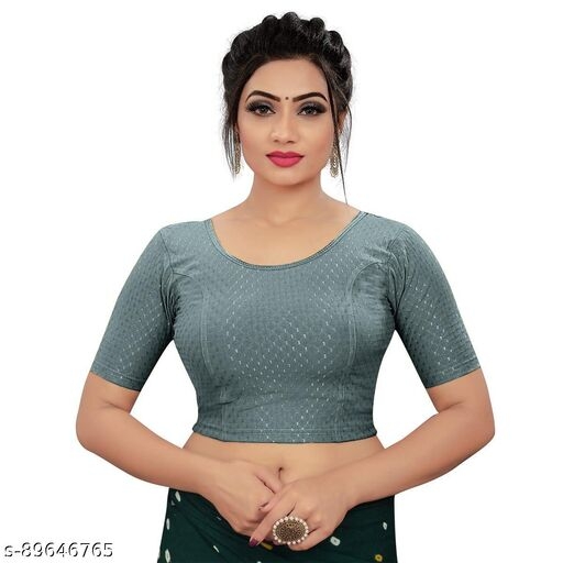 PU Fashion Readymade Stretchable Cotton Blouse