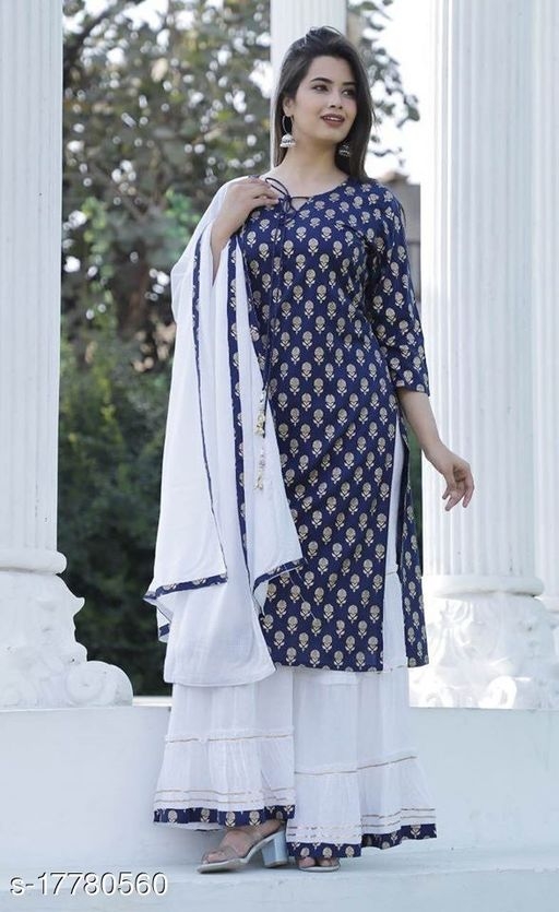 Kurti Palazzo With Dupatta