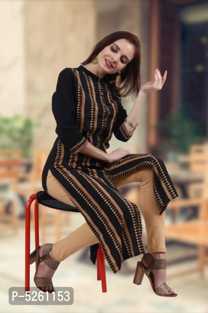 Branded designer women Rayon Long Length Kurtas for your personality.