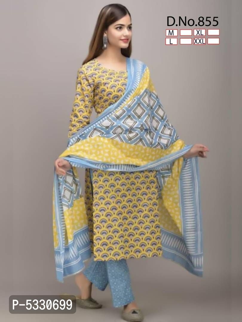 Kurti With Dupatta & Pant