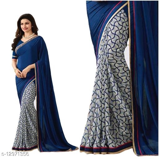 Daily wear fancy Georgette saree