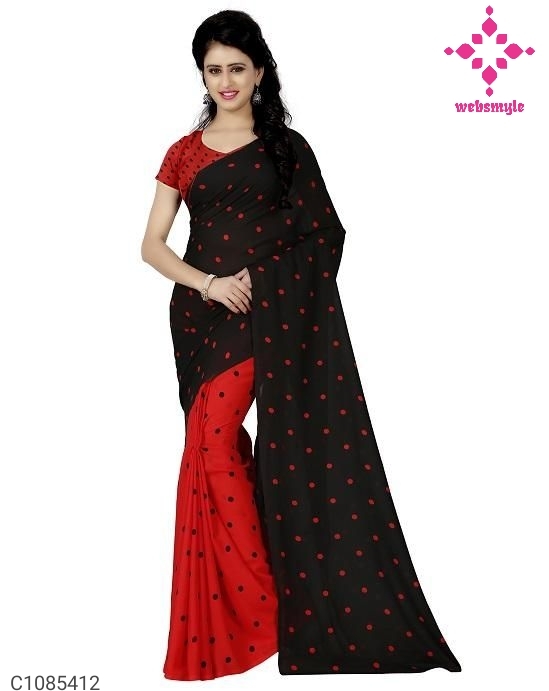 Trendy Georgette Printed Saree