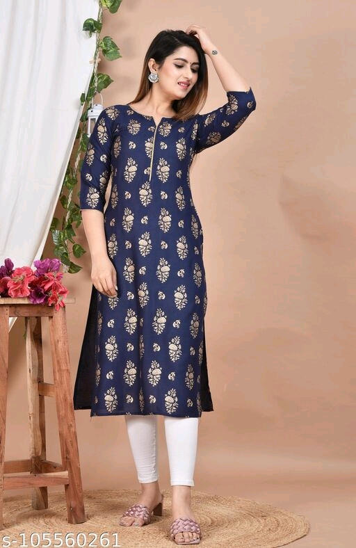 GJI GOLD PRINT KURTI