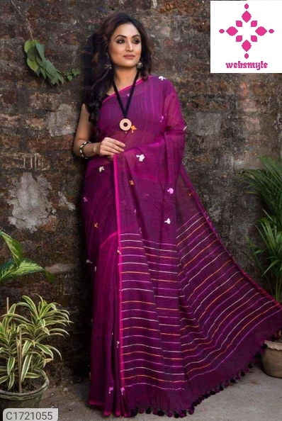 Trendy Handloom Cotton Khadi Saree With Blouse Piece – SVB Ventures