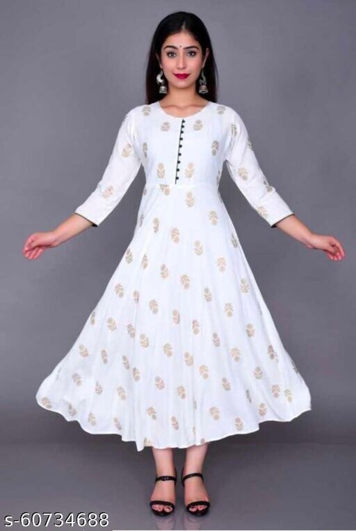 White Rayon Kurti