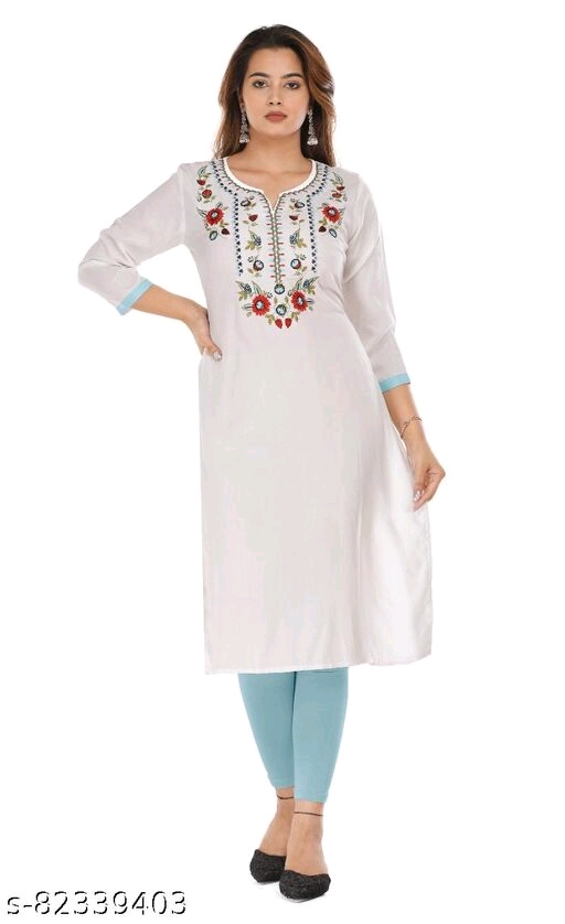 FASINOVA Women Embroidery kurti