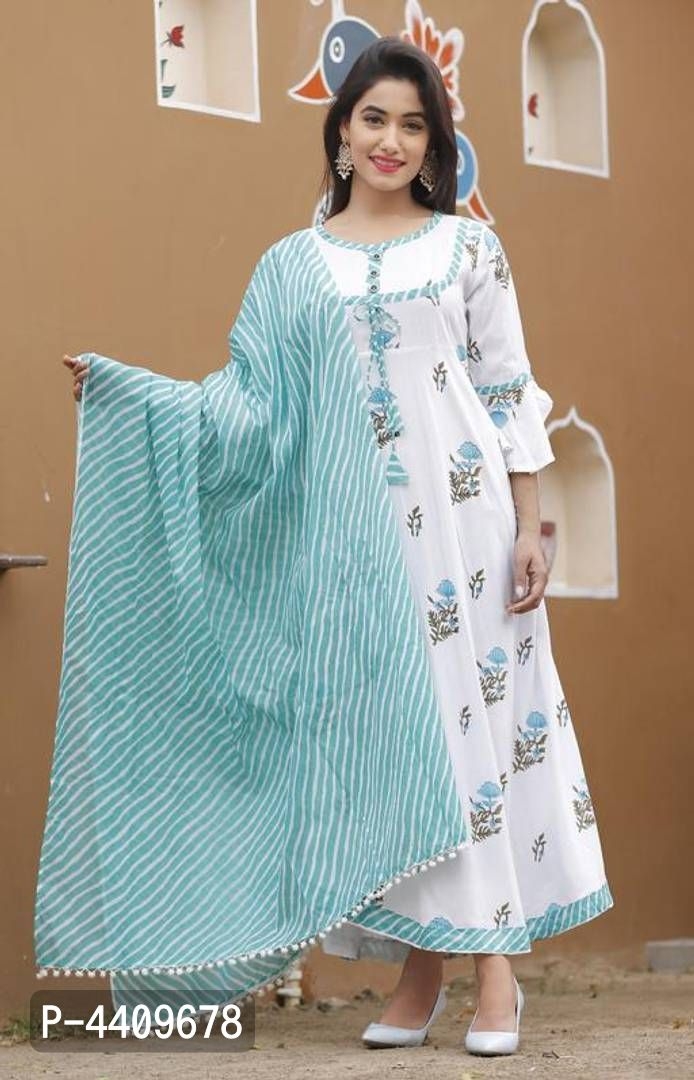 Rayon Kurta With Dupatta For Women's
